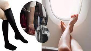 Compression socks for flying