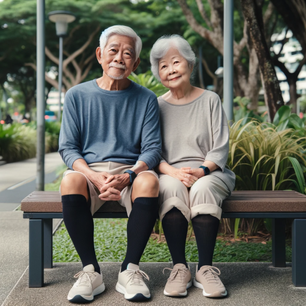 Compression sock for seniors & elderly